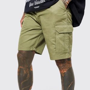 FIXED WAIST BAND CARGO SHORTS